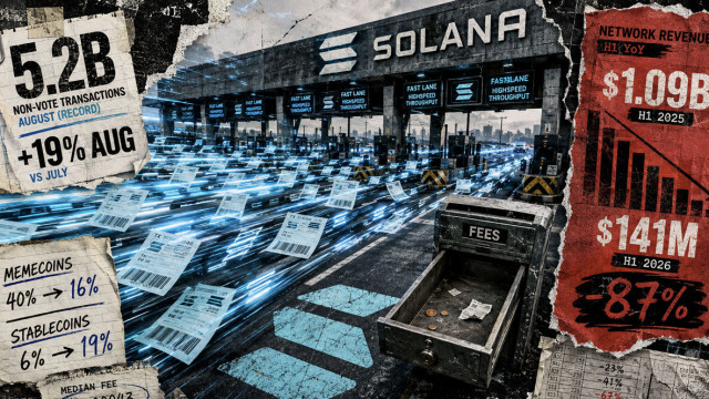Solana processed 5.2 billion transactions after revenue collapsed 87% – here's what changed