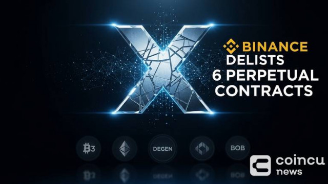 Binance to Delist Six Perpetual Contracts: B3, DEGEN, BOB