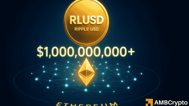Ripple's RLUSD stablecoin tops $1B on Ethereum as regulated demand accelerates