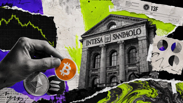 Italy's biggest bank just slashed its Bitcoin ETF call position by 99% to triple down on staked Ethereum