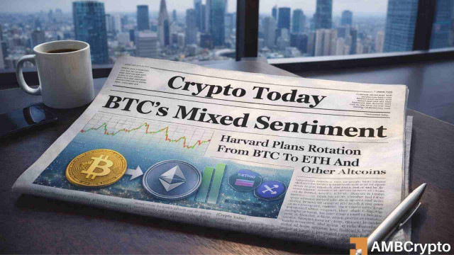 Here's what happened in crypto today – BTC, Harvard, crypto ETPs & more
