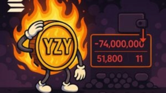 YZY on Solana, 74 million “burned” in a few hours: 51,800 traders in the red and only 11 wallets above $1M