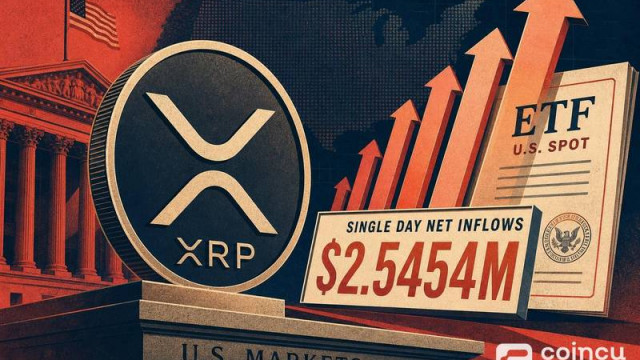 U.S. XRP Spot ETF Sees $2.5454M Single-Day Net Inflows