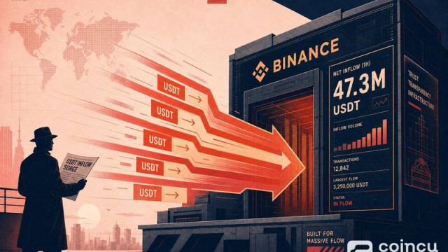 Binance Sees $47.3M USDT Net Inflow in One Hour
