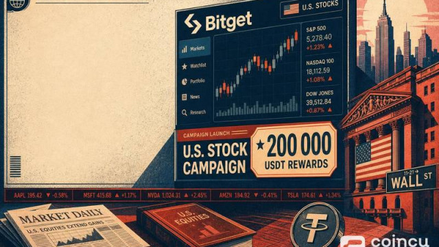 Bitget Launches U.S. Stock Campaign With 200,000 USDT Rewards