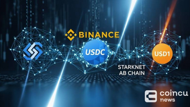 Binance Adds USDC on Starknet, USD1 on AB Chain