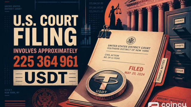 U.S. Court Filing Involves Approximately 225,364,961 USDT