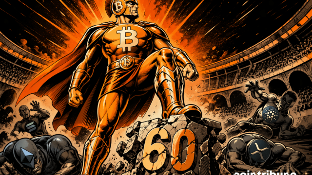 Bitcoin exceeds 60% market share