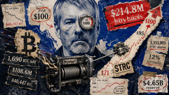 Strategy has $785 million left to close STRC's final $5 gap after selling $213 million in Bitcoin