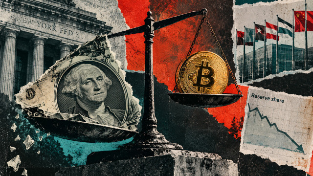 Why Bitcoin bulls shouldn't mistake a shrinking dollar reserve share for central bank buying