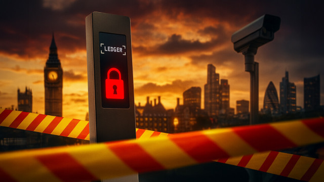 Thumbnail for article: Ledger pages blocked as UK's crypto crackdown hits education, advertising, banking