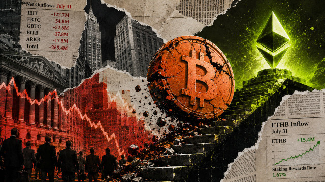 Bitcoin ETFs just bled $265M in a brutal 24 hours, and Ethereum's supposed rescue is another BlackRock illusion