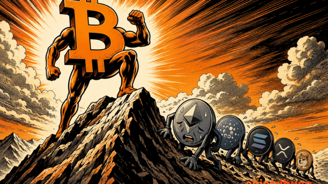 การครอบงำของ Bitcoin มาถึงจุดสูงสุดใหม่ Altcoins ล้าหลัง