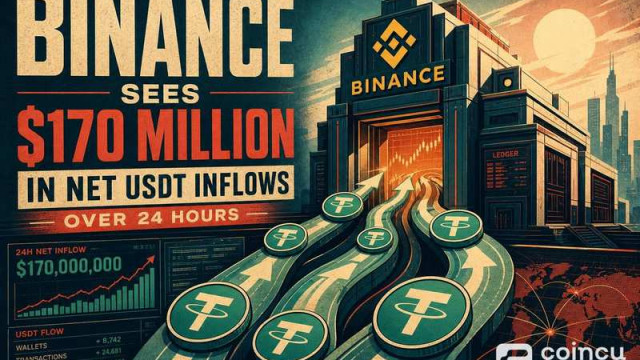 Binance Sees $170 Million in Net USDT Inflows Over 24 Hours