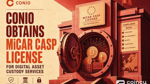 Conio ได้รับใบอนุญาต MiCAR CASP สำหรับบริการดูแลสินทรัพย์ดิจิทัล