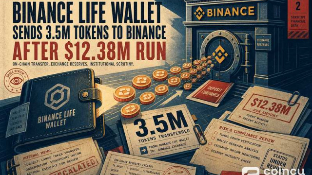 Binance Life Wallet envía 3,5 millones de tokens a Binance después de una ejecución de $12,38 millones