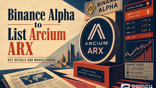 바이낸스 알파, 아르시움(ARX) 상장: 주요 세부 사항 및 시장 초점