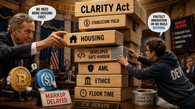 Le regole di Crypto Clarity potrebbero subire ritardi perché il Congresso è in qualche modo bloccato a discutere sugli alloggi