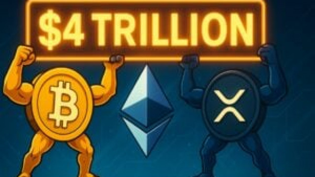 Crypto Market Cap near $4 Trillion: BTC, ETH, and XRP lead the race