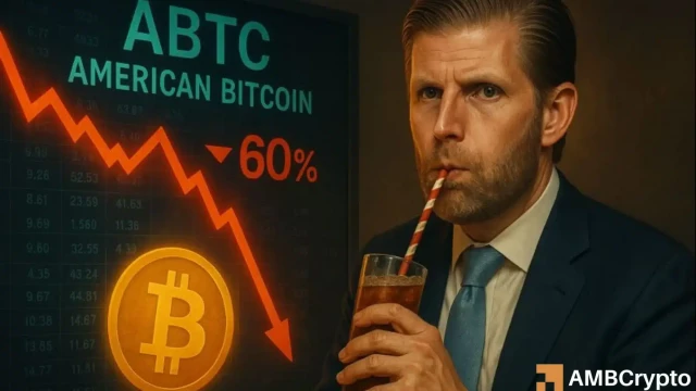 Eric Trump's American Bitcoin down 60% in a month, but should you panic now?