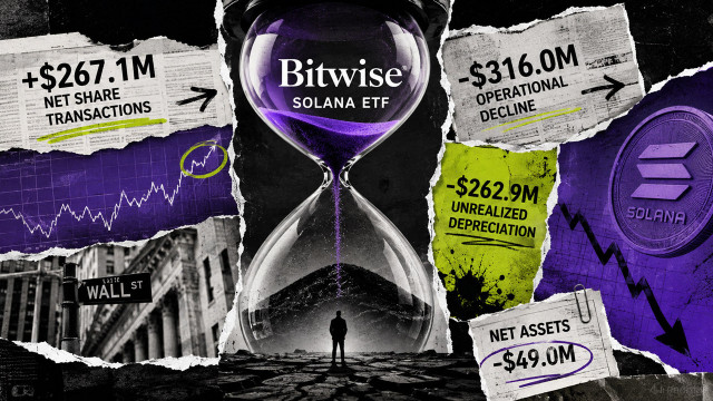 Investors poured $267 million into Bitwise's Solana ETF, but market losses erased every cent