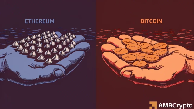 Ethereum vs. Bitcoin: What the usage–value split says about prices