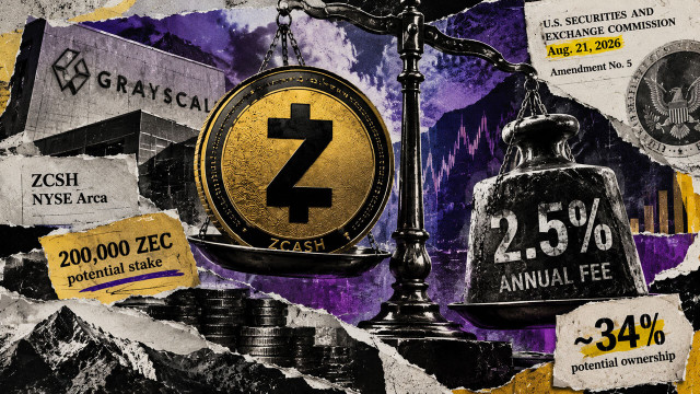 Grayscale's Zcash ETF filing proposes a 2.5% fee and a potential 34% DCG stake