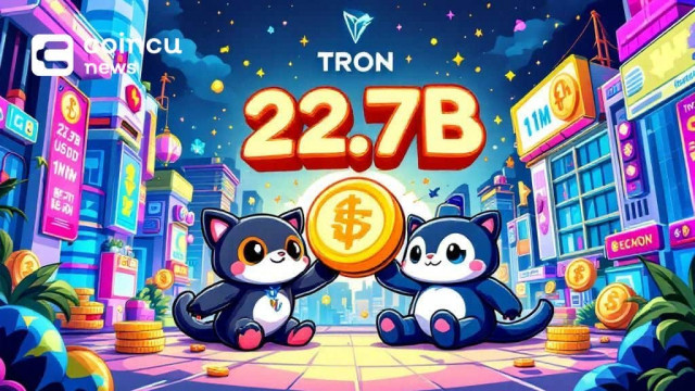 Tether Issues 22.7 Billion USDT on Tron in 2025