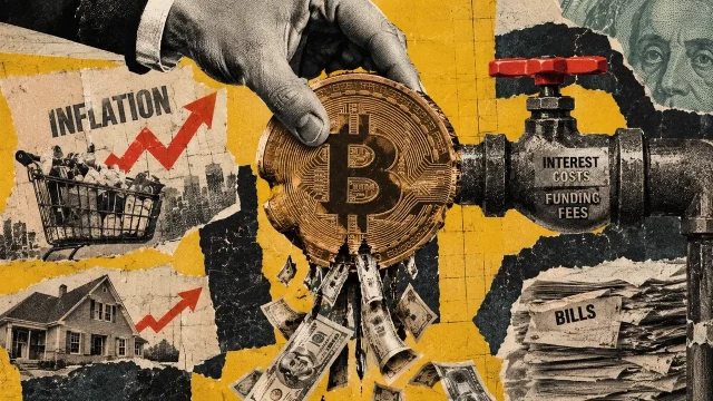 Bitcoin's inflation hedge has a hidden cost, and leverage makes it worse