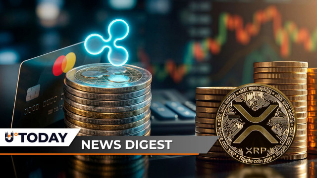 Ripple Partners With Mastercard, XRP Price Faces Bollinger Bands Squeeze, Dogecoin (DOGE) Prints 100% Surge in Volume — U.Today Crypto Digest