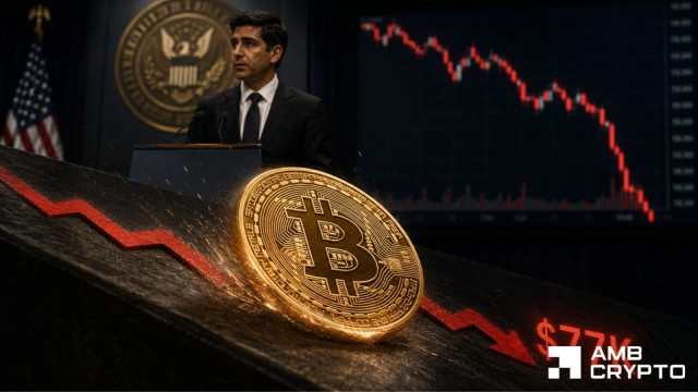 Bitcoin drops after Warsh speech as hike odds hit 57% – Can BTC reclaim $80K?