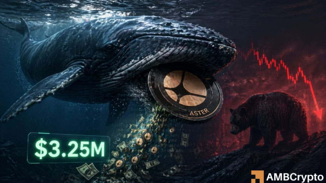 ASTER slips below range as whale moves 5mln tokens – Will $0.60 now crack?