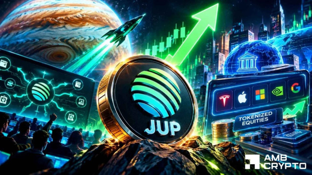 Jupiter's 15% rally – Tokenized stocks on Solana fuel JUP's jump