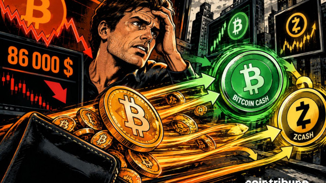 Money Flows to Bitcoin Cash and Zcash when Bitcoin Under 86,000 Dollars