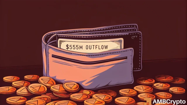 Why Ethereum's 2026 outlook weakens after $555M ETH outflow