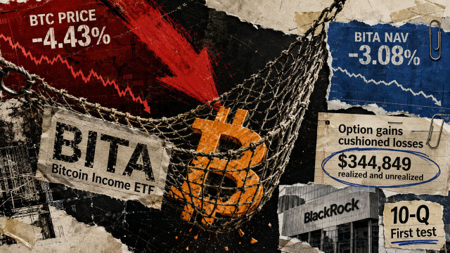 BlackRock's Bitcoin income ETF offset less than 30% of its $1.2M crypto losses with options