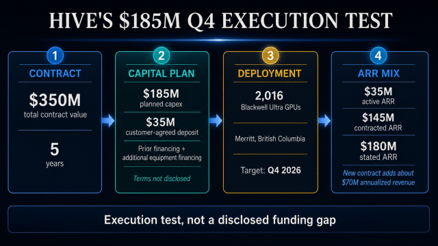 This Bitcoin miner just signed a $350 million AI deal, but it needs $185 million to make it work