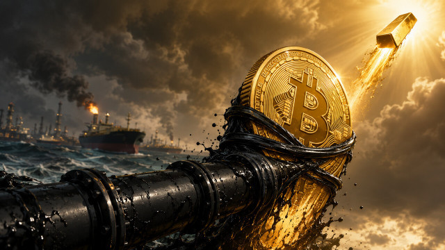 Bitcoin's $300K gold pattern now depends on whether Iran's oil shock rewrites the Fed path