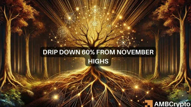 DRIP crypto sees 32% daily gain, but bulls struggle for control