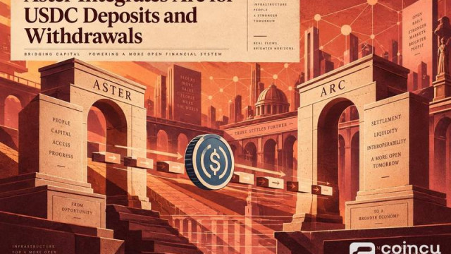 Aster Integrates Arc for USDC Deposits and Withdrawals
