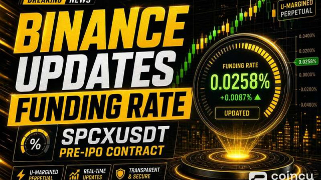 Binance อัปเดตอัตราการระดมทุนสำหรับสัญญาก่อน IPO ของ SPCXUSDT