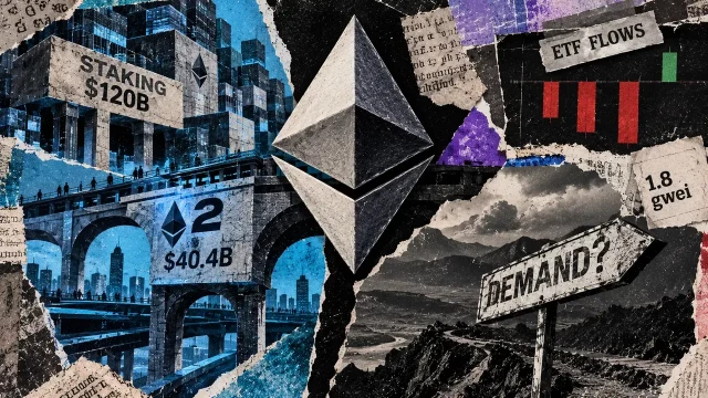 L2 growth and $120 billion in staking hide Ethereum's supply reality