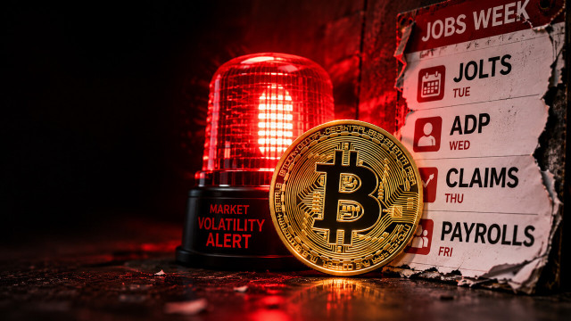 Bitcoin enfrenta o primeiro teste da semana de empregos, já que os dados de vagas de emprego nos EUA chegam antes das folhas de pagamento de sexta-feira