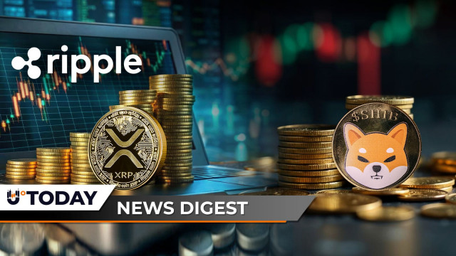 Ripple Sends $108 Million XRP to Coinbase, Shiba Inu (SHIB) Sees April's Biggest Bullish Sign, Saylor's Strategy Scoops $3.6 Billion Bitcoin Gains — U.Today Crypto Digest