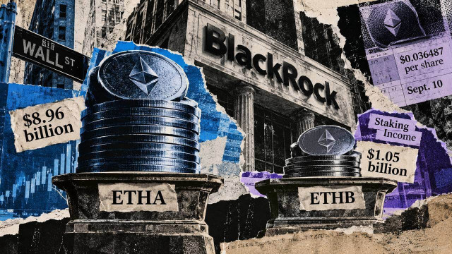 BlackRock's staking Ethereum ETF pays yield but investors still prefer its $9 billion ETHA fund