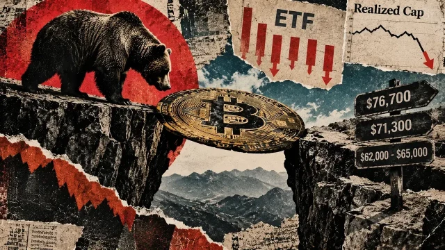Bitcoin's Realized Cap contracts for the first time in a month as BTC price faces a $71,300 risk