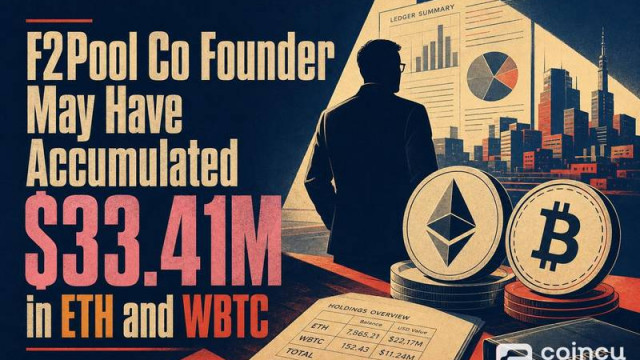 F2Pool Co-Founder May Have Accumulated $33.41M in ETH and WBTC