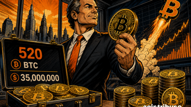 Bitcoin : Strategy Buys 520 BTC For 35 Million Dollars
