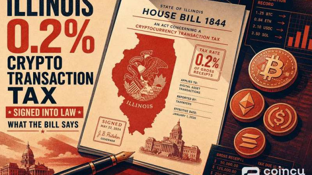Illinois 0.2% Crypto Transaction Tax Signed Into Law: What the Bill Says