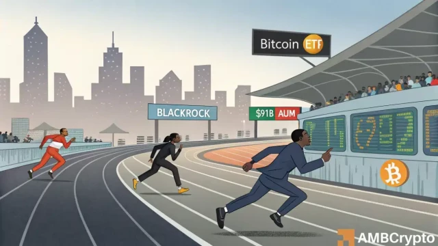 BlackRock's Bitcoin ETF hits $91B AUM despite BTC pullback – Details